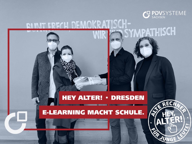Technikspende für Hey Alter! an Oberschule in Dresden