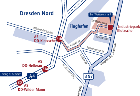 pdv-systeme Sachsen GmbH Zur Wetterwarte 4 Anfahrtsskizze